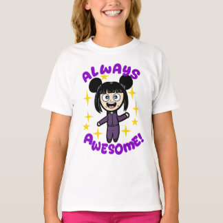 Camisa de Personagem de Desenho Animado Fofo de Ol