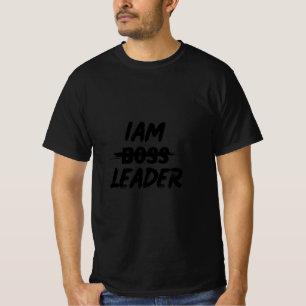Camisa de personalização colorida "Líder não chefe