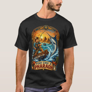 Camisa de Pesca Como um Faraó Design
