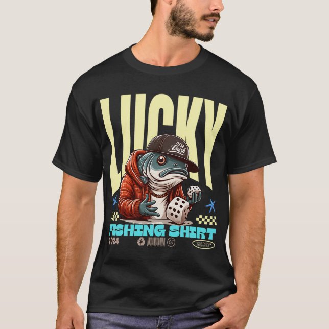 Camisa de pesca da sorte (Frente)