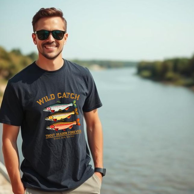 Camisa De Pesca De Trutas (Wild Catch Trout Season Forever)