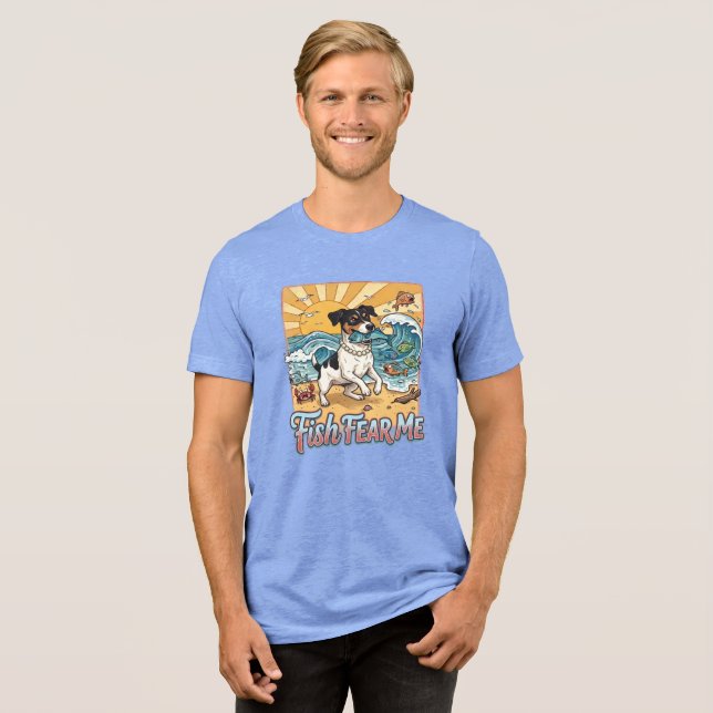 camisa de pesca jack russell (Frente Completa)