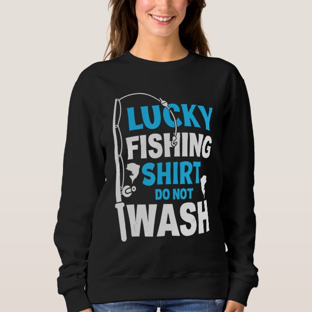 Camisa De Pesca Sortuda Não Lavar A Pesca Da Vinta (Frente)