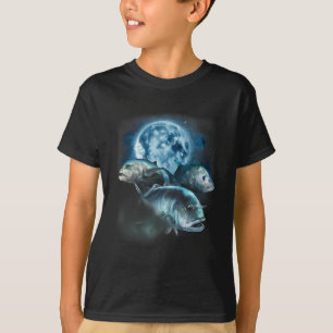 Camisa de Pesca Ulua - Peixe Trevally Uivando Para