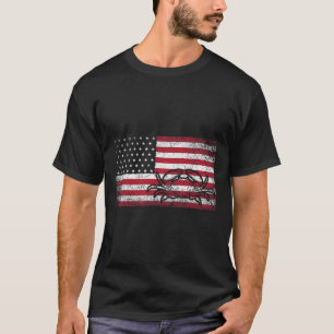 Camisa de Pescador Bandeira Americana 4 de Julho C