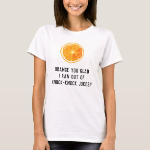 Camisa de Piada de Humor Engraçado Laranja