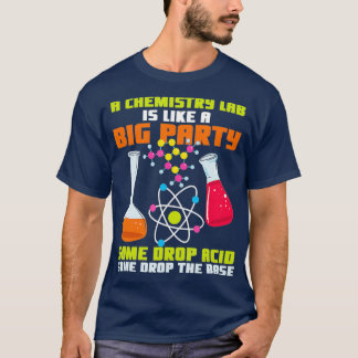 Camisa de piadas de química para operários de labo
