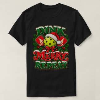 Camisa de Pickleball de Natal | Dink Alegre Repita