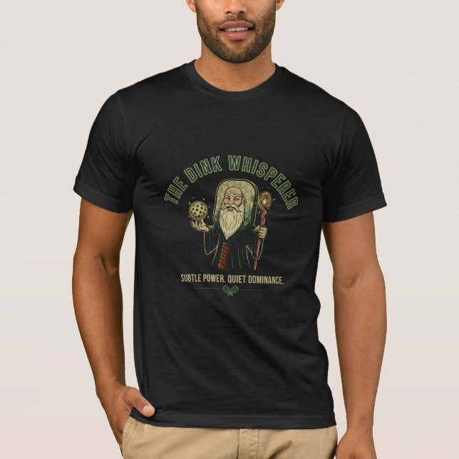 Camisa de Pickleball Piada Dink Whisperer Tee para (Frente)