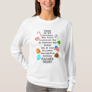 Camisa de Pijama Celebração Definitiva Múltiplas F