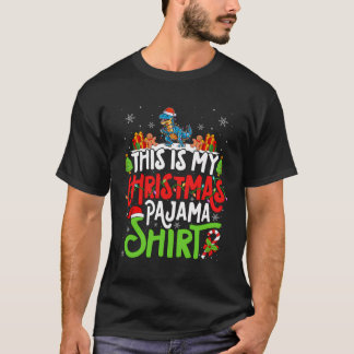 Camisa de pijama de Natal T Rex - Amante de T Rex