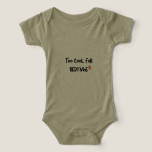 Camisa de pijama infantil fofa, camiseta Too Cool