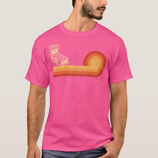 Camisa De Pinball Retro Clássica Para Arcade De Vi (Frente)