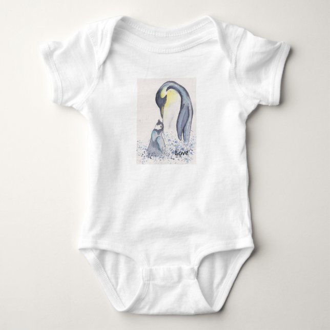 camisa de pinguim bebê (Frente)