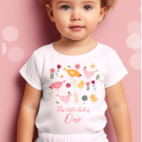 Camisa de Pintinho Pequeno Páscoa Menina Fazenda 1