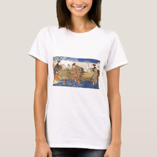 Camisa de pintura japonesa antiga do C. 1800's