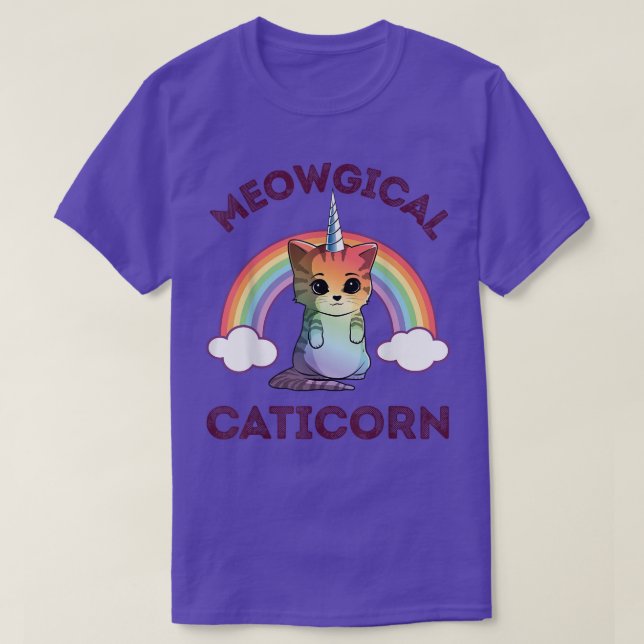 Camisa de Pipoca-do-Catica Gato-do-Unicórnio Rapar (Frente do Design)