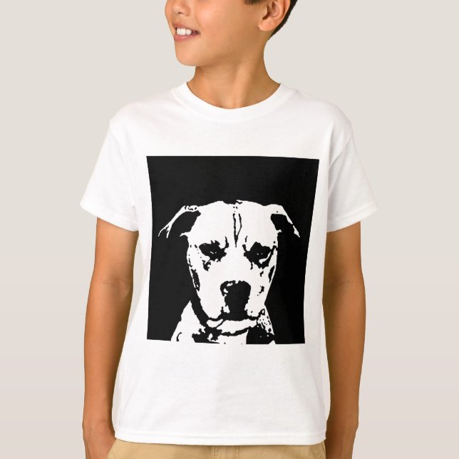 Camisa de Pitbull - t-shirt dos miúdos (Frente)