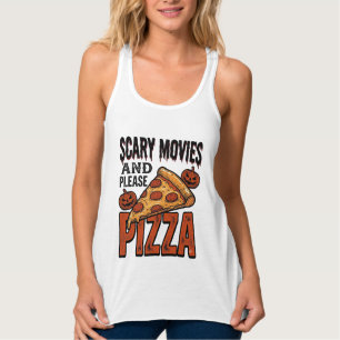 Camisa de Pizza de Terror para Fãs de Noite de Fil