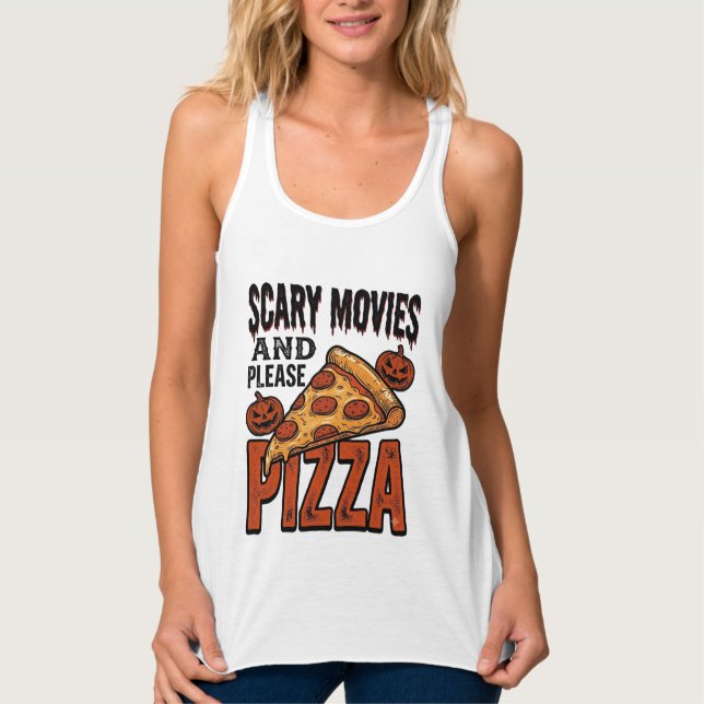 Camisa de Pizza de Terror para Fãs de Noite de Fil (Frente)