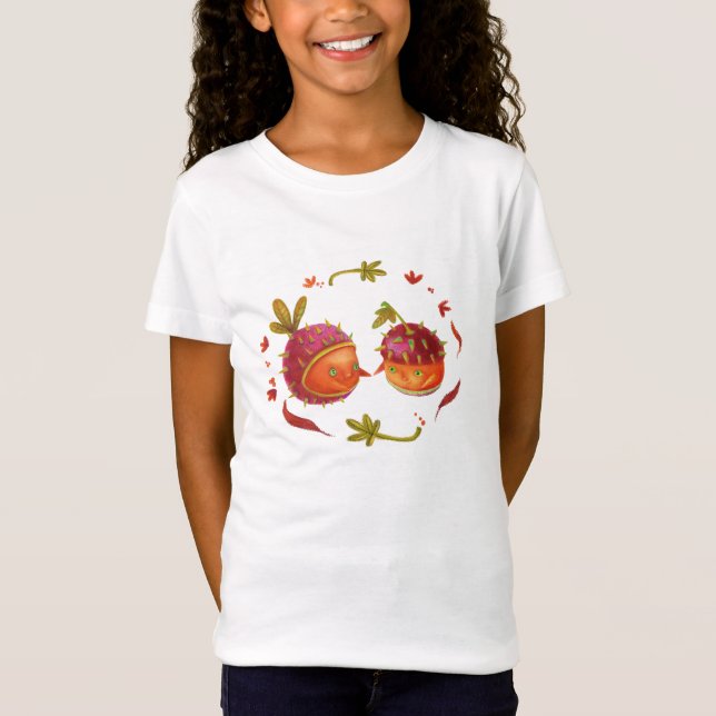 camisa de plantas bonitinhas (Frente)