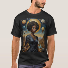 Camisa de poder da deusa lunar afrofuturista