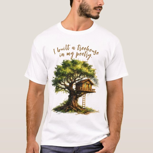 Camisa de Poeta Artístico para Escritores, Sonhado (Frente)