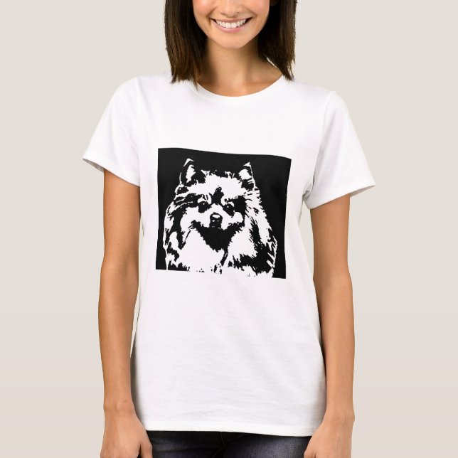 Camisa de Pomeranian - t-shirt da boneca das (Frente)
