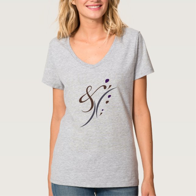Camisa de pontuação feminina (Frente)