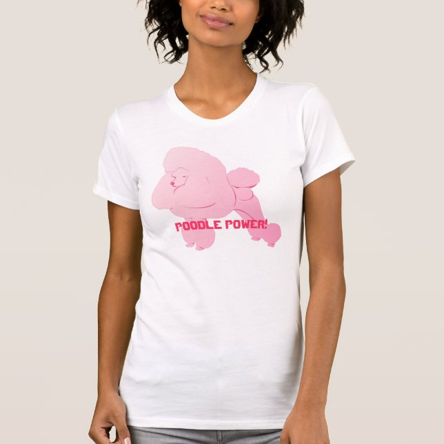 Camisa de Poodle Rosa (Frente)