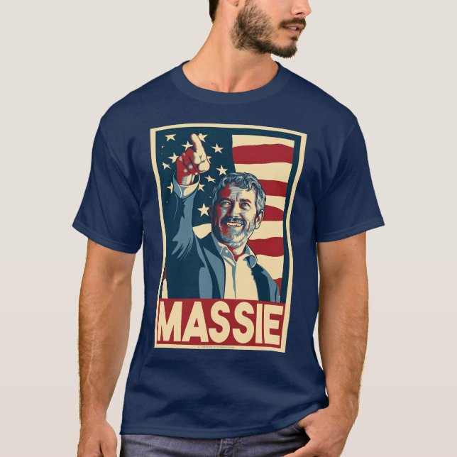 Camisa de Poster de Campanha do Herói Americano Th (Frente)