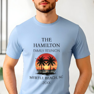 Camisa de praia de Reunião Familiar