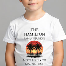 Camisa de praia de Reunião Familiar