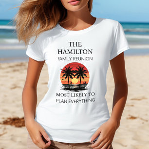 Camisa de praia de Reunião Familiar