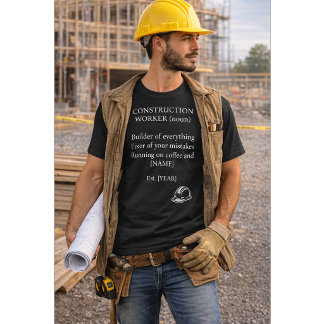Camisa de Presente com Definição de Trabalhador de
