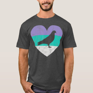 Camisa De Presente De Pombo Para Mulheres Meninas