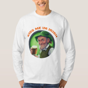 Camisa de Presente de São Patrick Day Beije-me a
