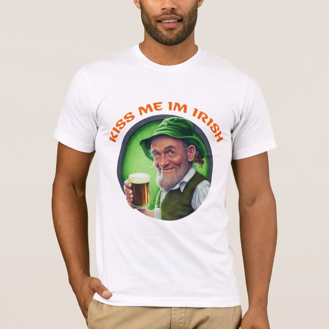 Camisa de Presente de São Patrick Day | Beije-me a (Frente)