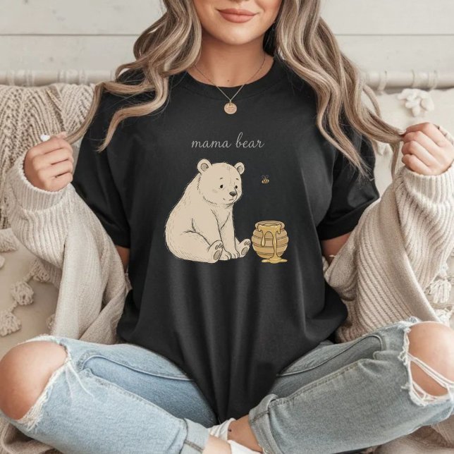 Camisa de Presente do Dia das Mães Urso Fofo da Ma (Criador carregado)