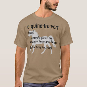 Camisa de Presente do Equino Introduvertida Engra