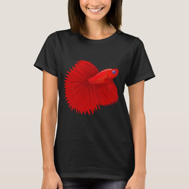 Camisa de presente para amante de peixe Betta, pei (Frente)