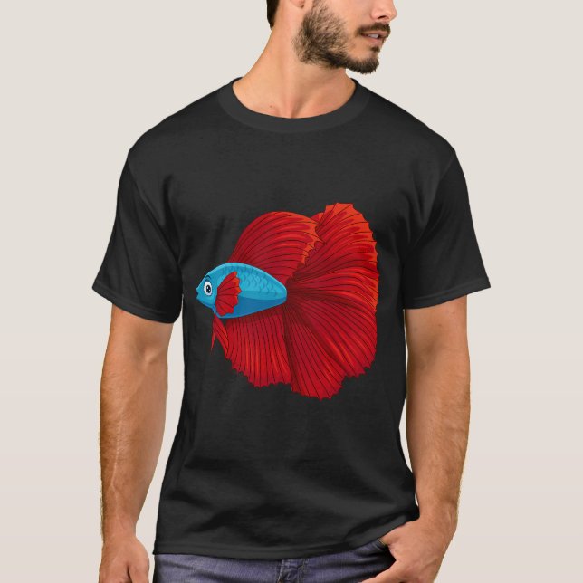 Camisa de presente para amantes de peixes siameses (Frente)