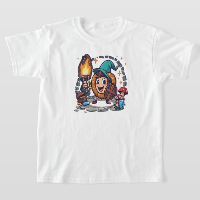 Camisa de Pretzel para Criança Pequena com Aventur (Postura )