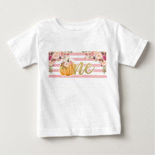 Camisa De Primeiro Aniversário De Abóbora - List