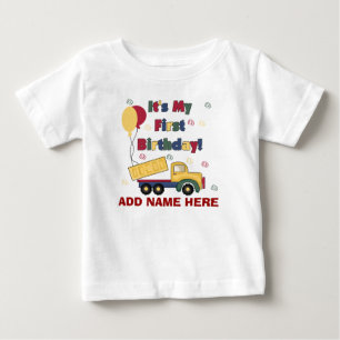 Camisa de primeiro aniversario de caminhão persona