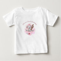 Camisa de Primeiro Aniversário de Coala Personaliz