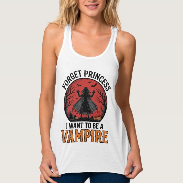Camisa de Princesa Vampira Assustadora Retro Desen (Frente)