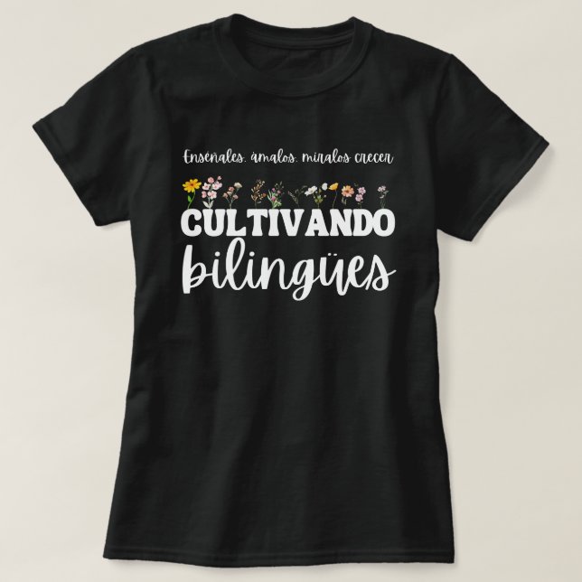 Camisa de Professor, Camisa de Maestra, Cultivando (Frente do Design)