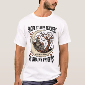 Camisa de Professor de Estudos Sociais Spooky Brai