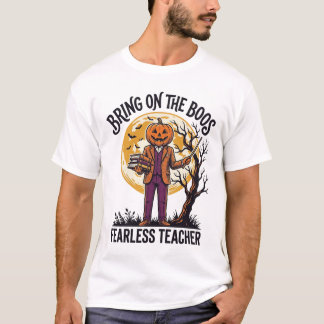 Camisa de Professor de Halloween Gravura Vintage A